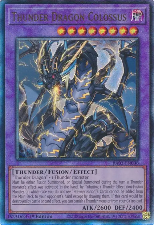 Thunder Dragon Colossus (Utr) [Ra03-En036] Prismatic Ultimate Rare 1