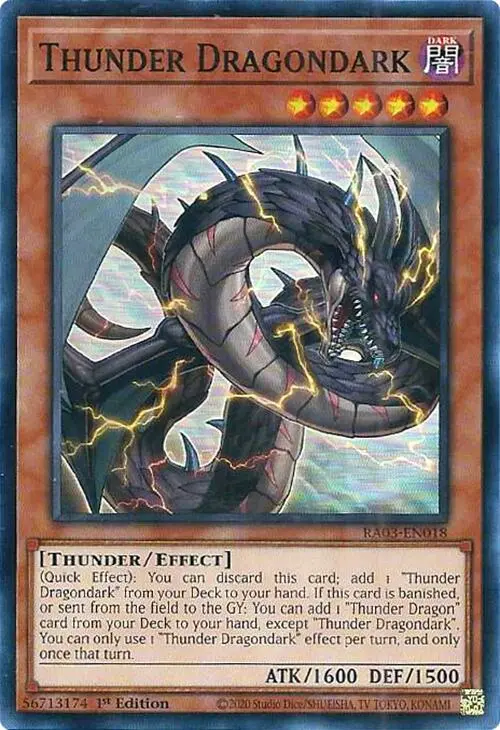 Thunder Dragondark [Ra03-En018] Super Rare 1