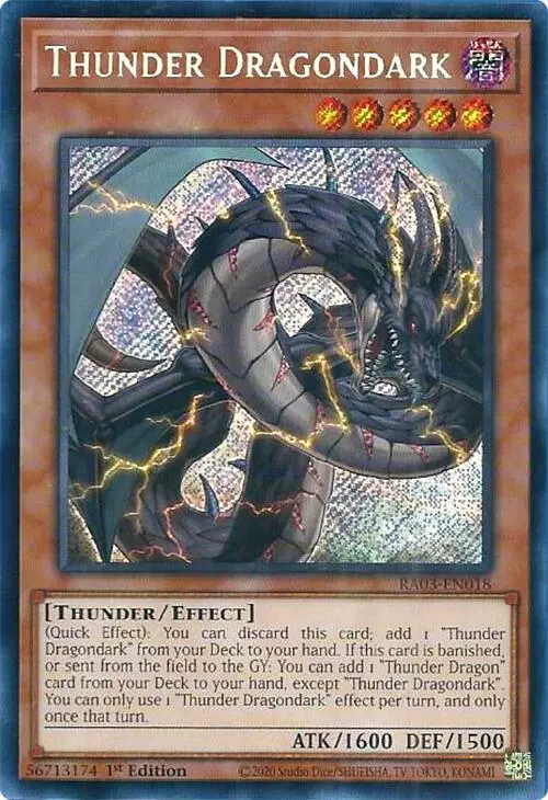 Thunder Dragondark (Secret Rare) [Ra03-En018] Secret Rare 1