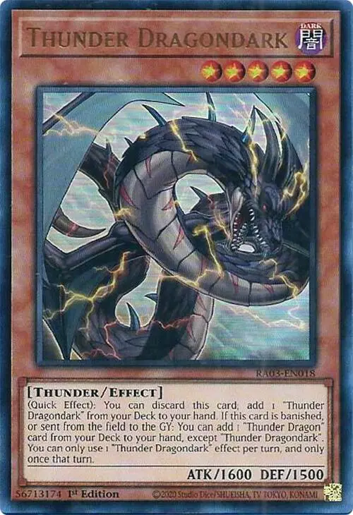 Thunder Dragondark (Ur) [Ra03-En018] Ultra Rare 1