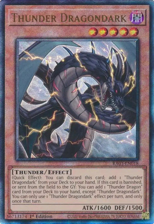 Thunder Dragondark (Utr) [Ra03-En018] Prismatic Ultimate Rare 1