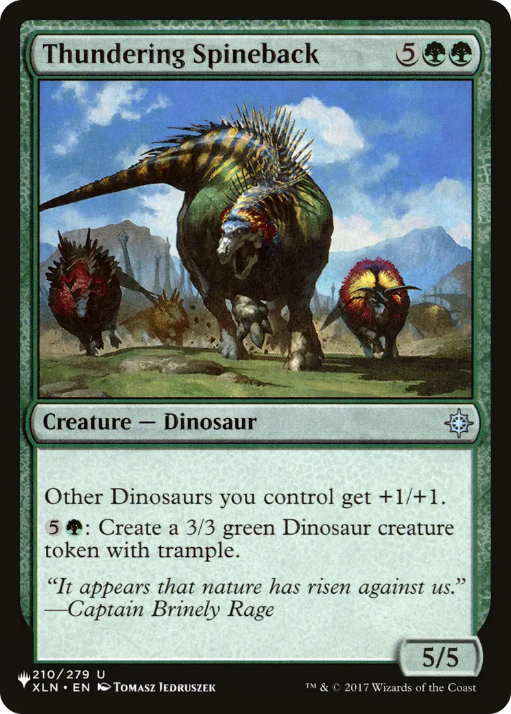 Thundering Spineback [The List] 1