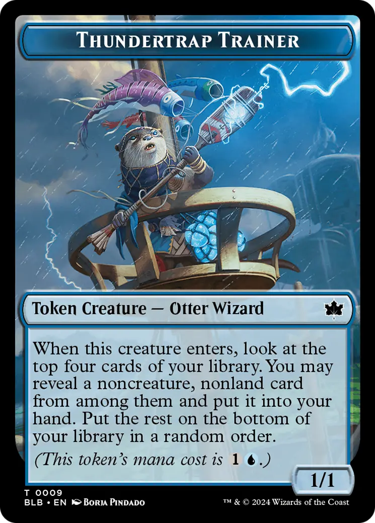 Thundertrap Trainer Token [Bloomburrow Tokens] 1