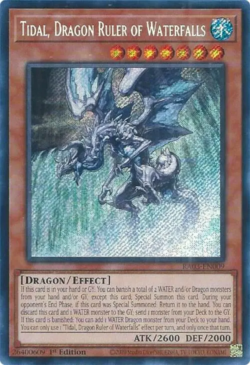 Tidal, Dragon Ruler Of Waterfalls (Secret Rare) [Ra03-En009] Secret Rare 1