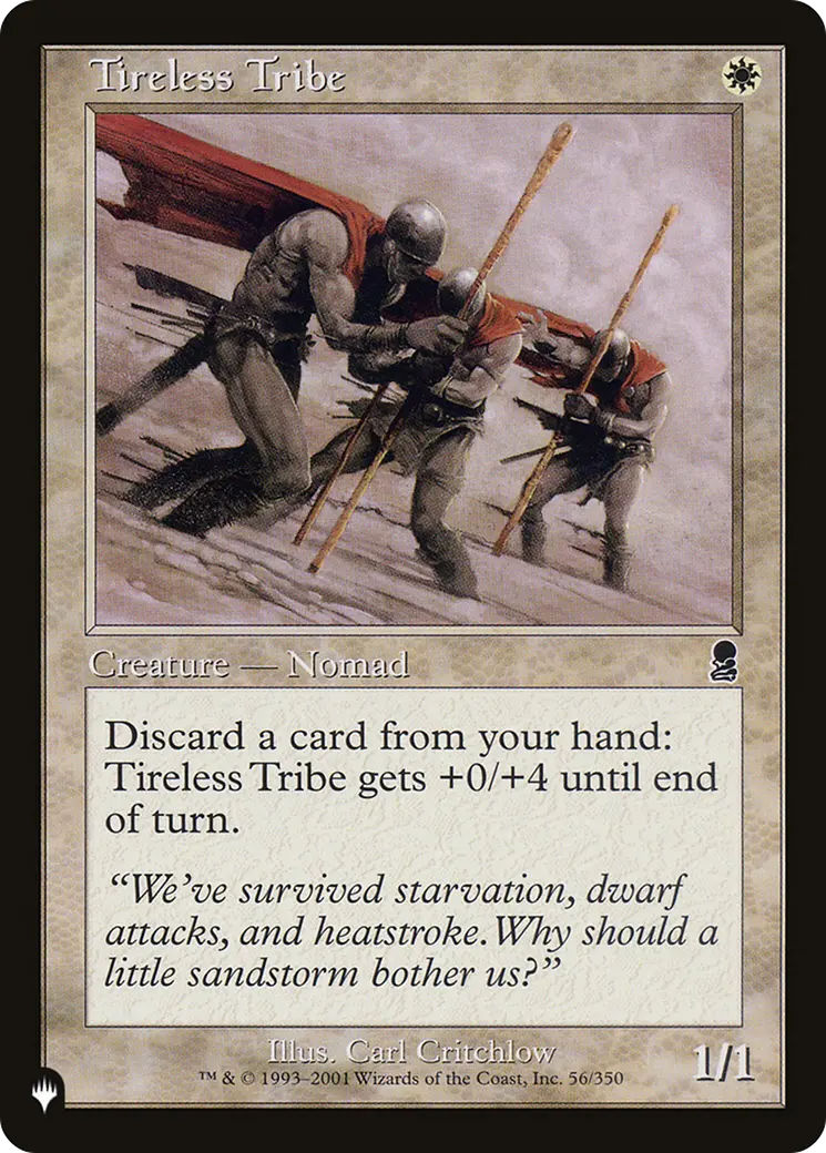 Tireless Tribe [The List] 1