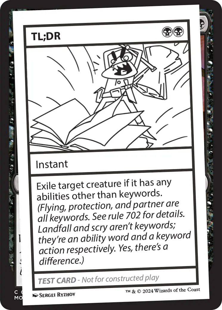 Tl;Dr [Mystery Booster 2 Playtest Cards] 1