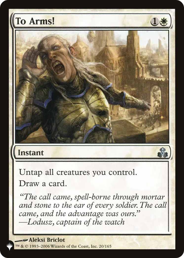 To Arms! [The List] 1
