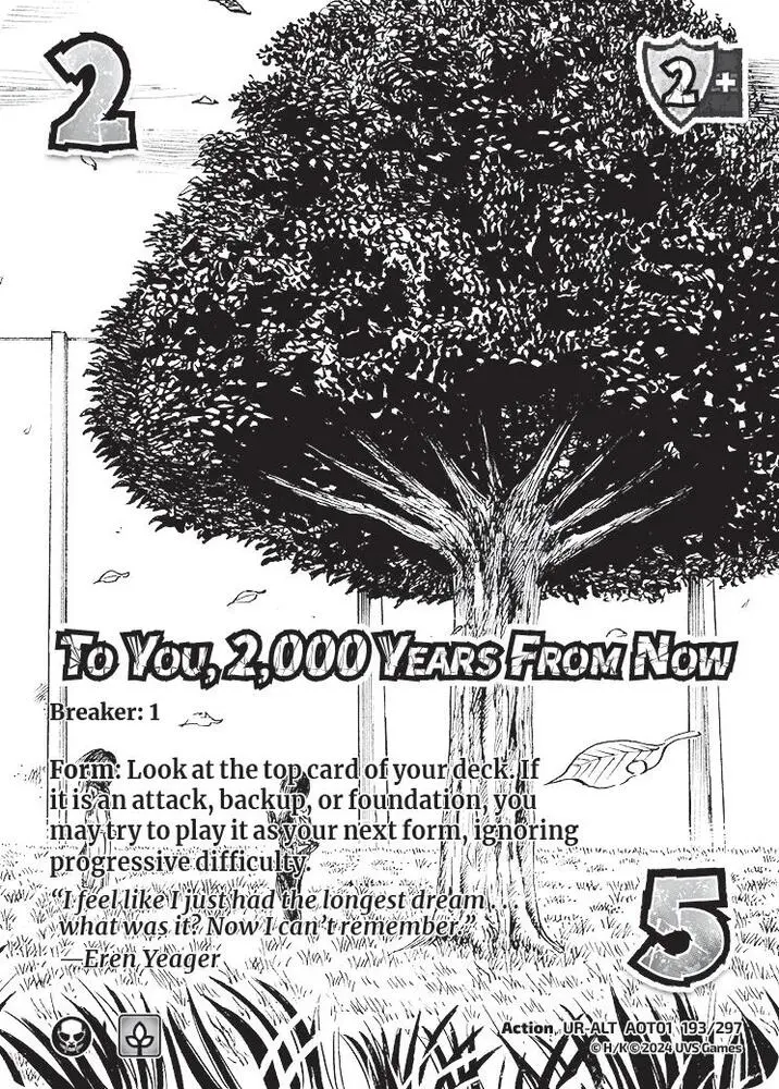 To You, 2,000 Years From Now (Alternate Art) - Attack On Titan: Battle For Humanity (Aot1) 1