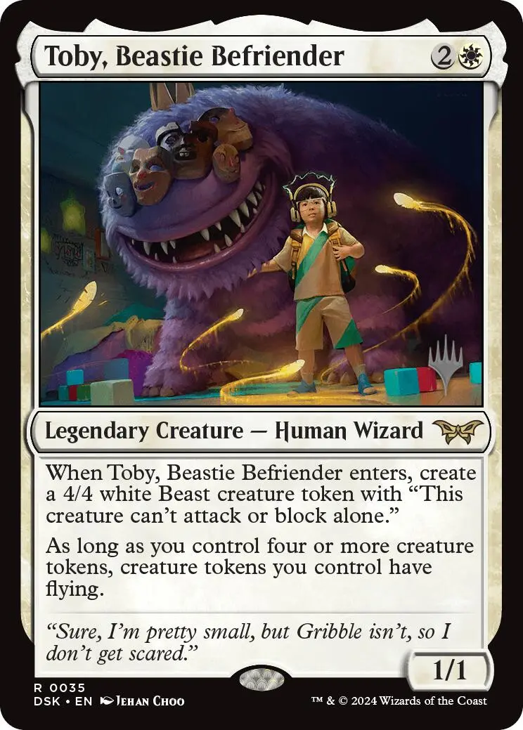 Toby, Beastie Befriender (Promo Pack) [Duskmourn: House Of Horror Promos] 1
