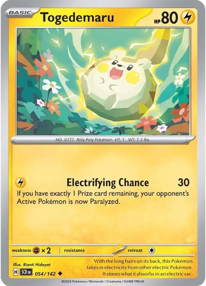 Togedemaru (054/142) [Scarlet & Violet: Stellar Crown] 1