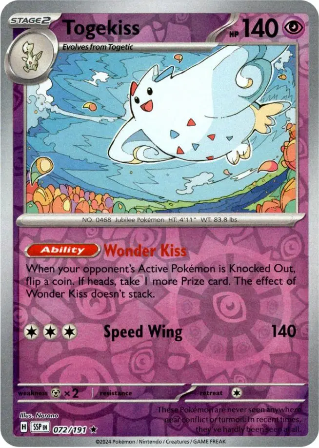 Togekiss (072/191) [Scarlet & Violet: Surging Sparks] 1
