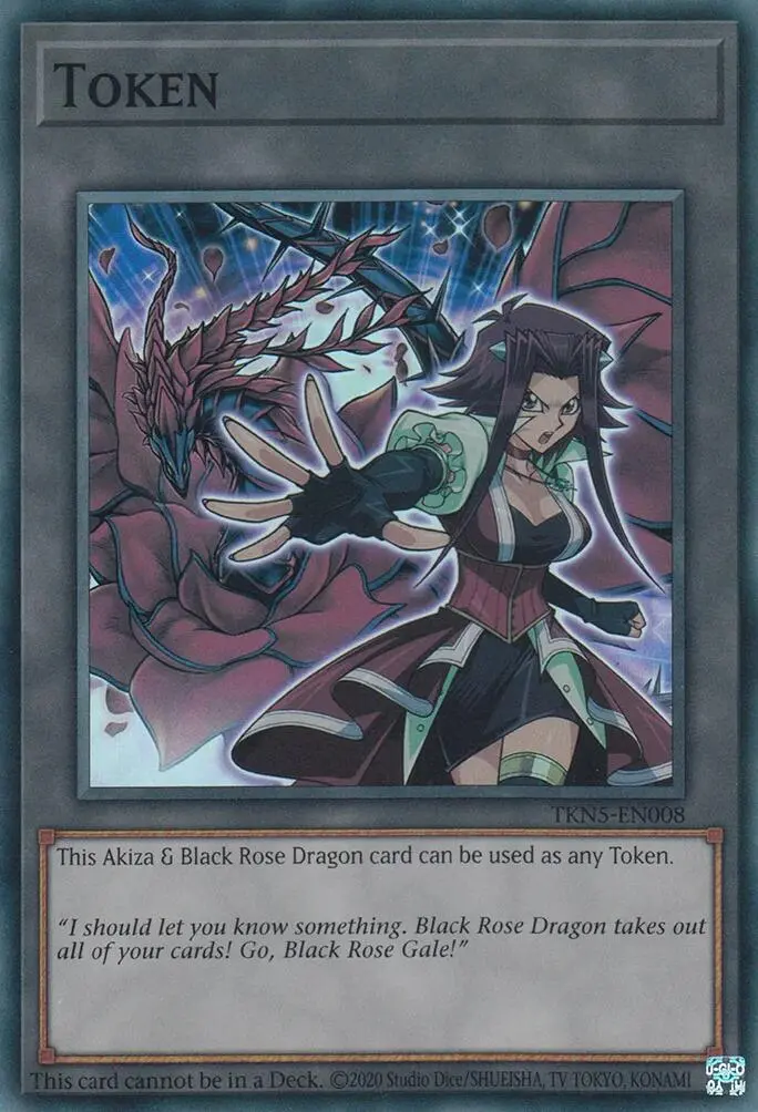 Token: Akiza & Black Rose Dragon [Tkn5-En008] Super Rare 1