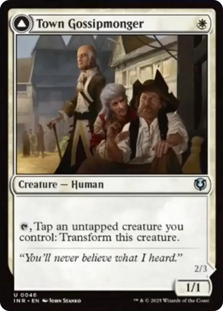 Town Gossipmonger // Incited Rabble [Innistrad Remastered] 1