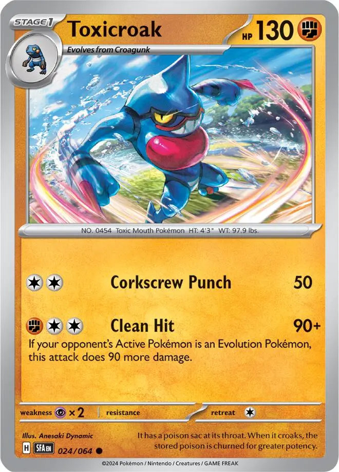 Toxicroak (024/064) [Scarlet & Violet: Shrouded Fable] 1