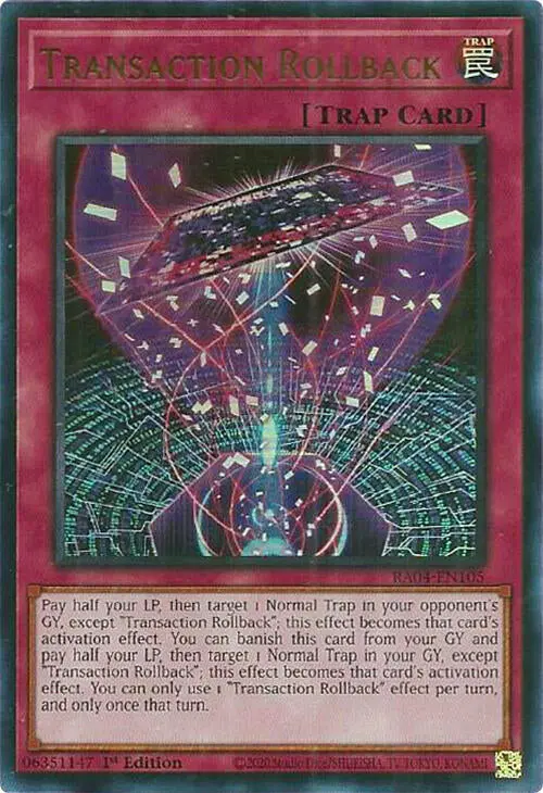 Transaction Rollback [Ra04-En105] Ultra Rare 1