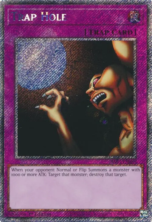 Trap Hole (Platinum Secret Rare) [Ra03-En085] Platinum Secret Rare 1