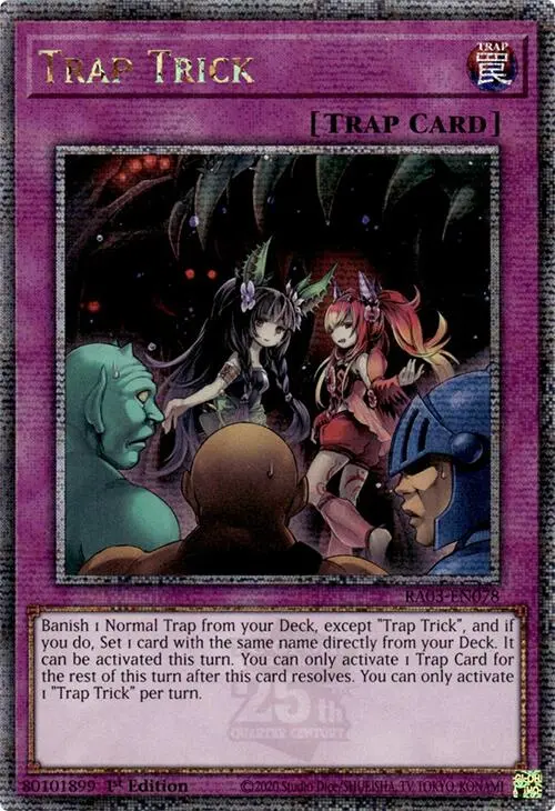 Trap Trick (Quarter Century Secret Rare) [Ra03-En078] Quarter Century Secret Rare 1
