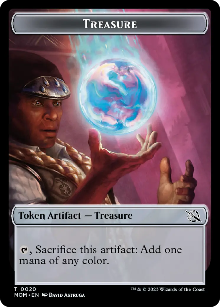 Treasure (20) // Knight Double-Sided Token [March Of The Machine Tokens] 1