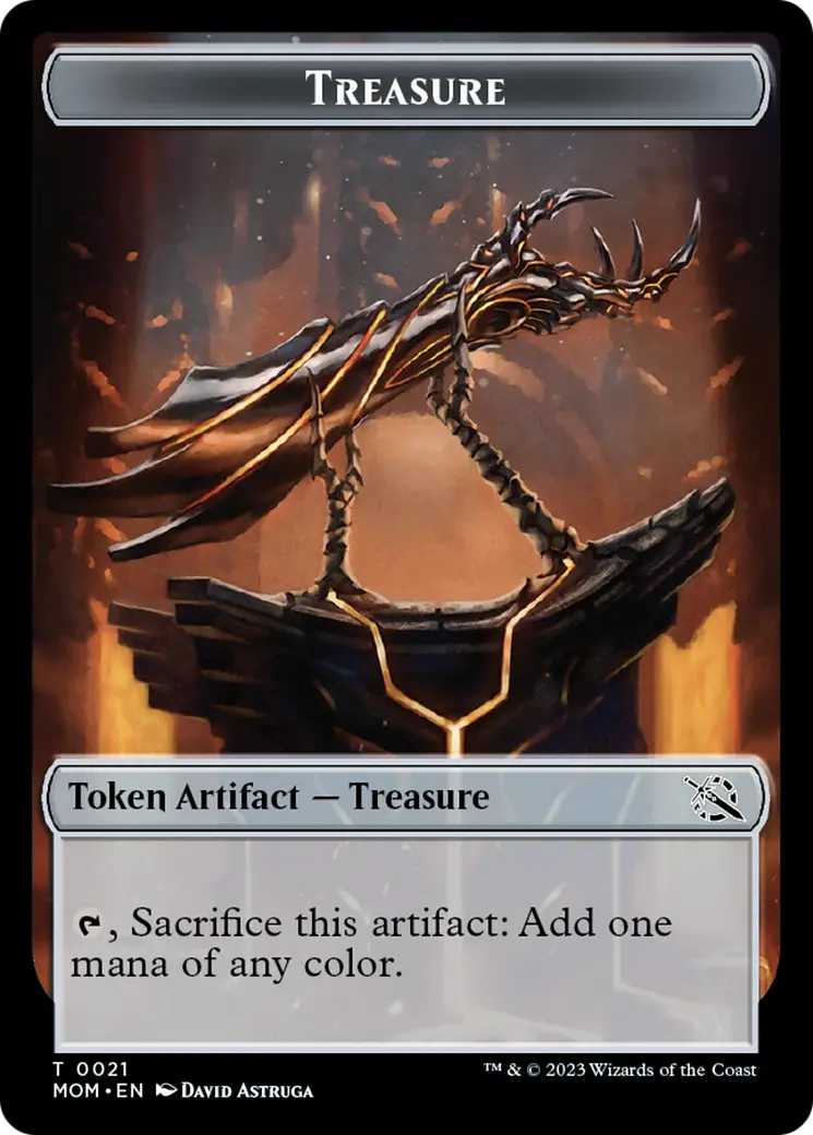 Treasure (21) // Kraken Double-Sided Token [March Of The Machine Tokens] 1