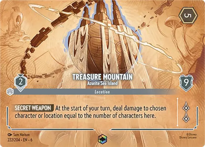 Treasure Mountain - Azurite Sea Island (Enchanted) (222/204) [Azurite Sea] 1