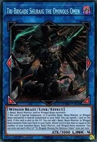Tri-Brigade Shuraig The Ominous Omen [Phra-En048] Secret Rare 1