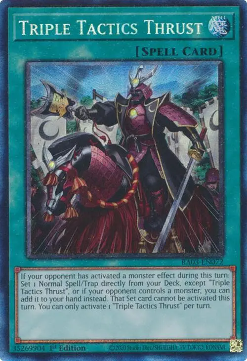 Triple Tactics Thrust (Cr) [Ra03-En072] Prismatic Collector's Rare 1