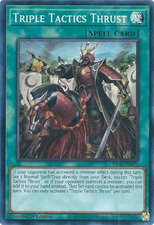 Triple Tactics Thrust [Ra03-En072] Super Rare 1