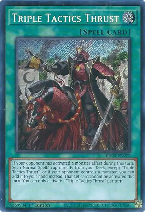 Triple Tactics Thrust (Secret Rare) [Ra03-En072] Secret Rare 1