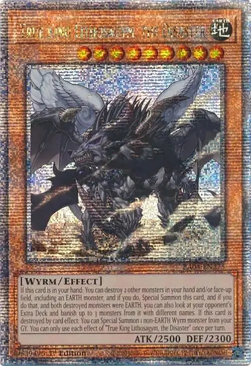 True King Lithosagym, The Disaster [Ra04-En275] Quarter Century Secret Rare 1