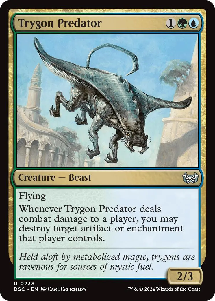 Trygon Predator [Duskmourn: House Of Horror Commander] 1