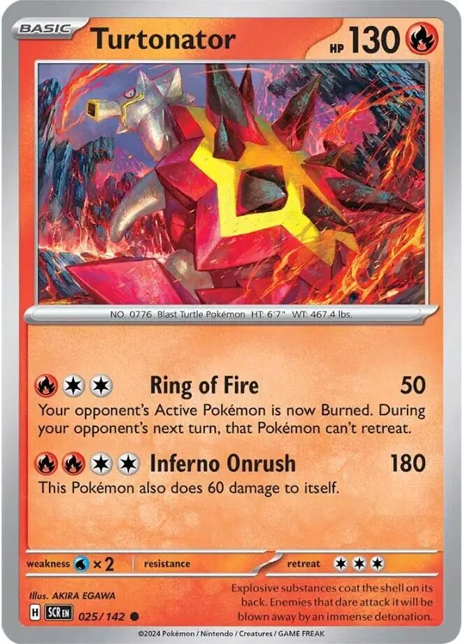 Turtonator (025/142) [Scarlet & Violet: Stellar Crown] 1