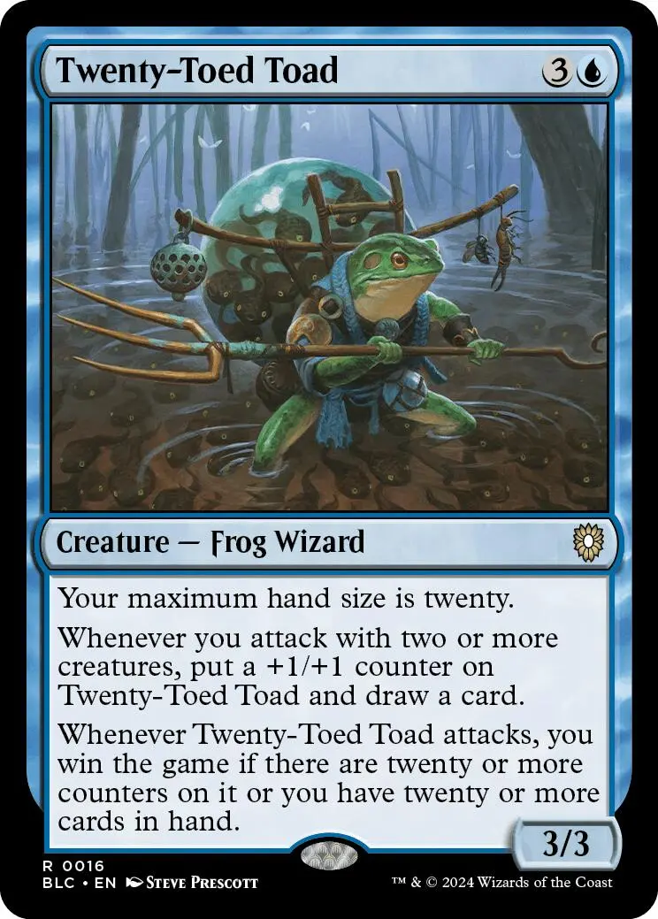 Twenty-Toed Toad [Bloomburrow Commander] 1
