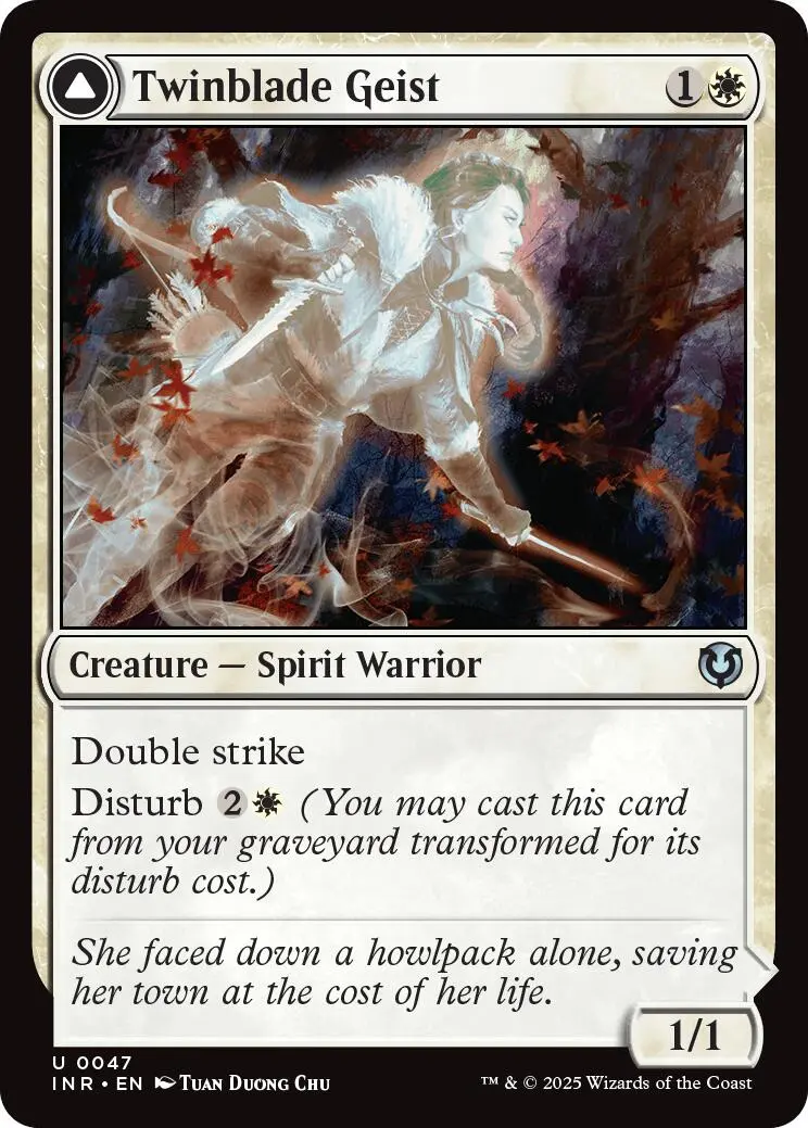 Twinblade Geist // Twinblade Invocation [Innistrad Remastered] 1