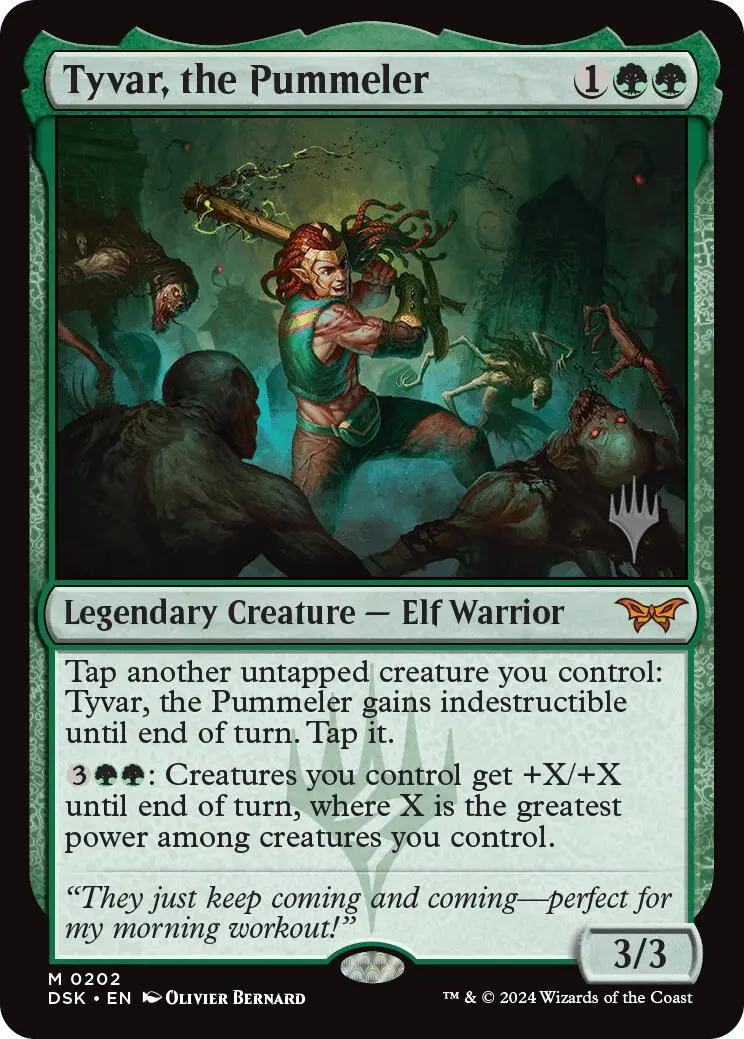Tyvar, The Pummeler (Promo Pack) [Duskmourn: House Of Horror Promos] 1