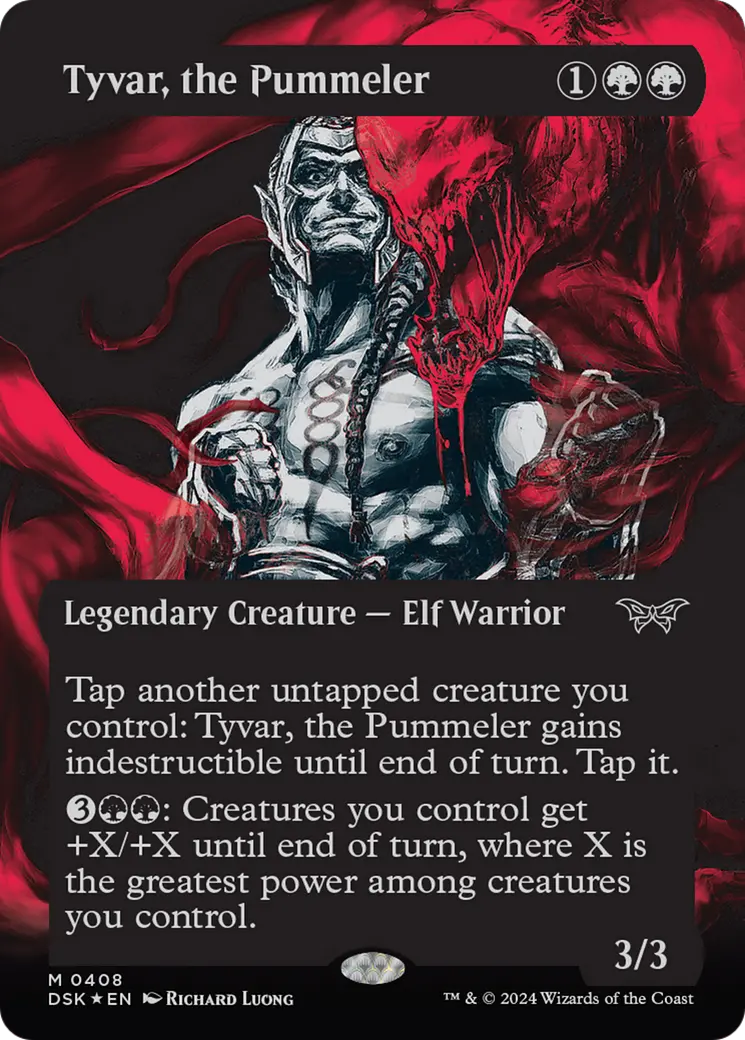Tyvar, The Pummeler (Showcase) (Textured) [Duskmourn: House Of Horror] 1