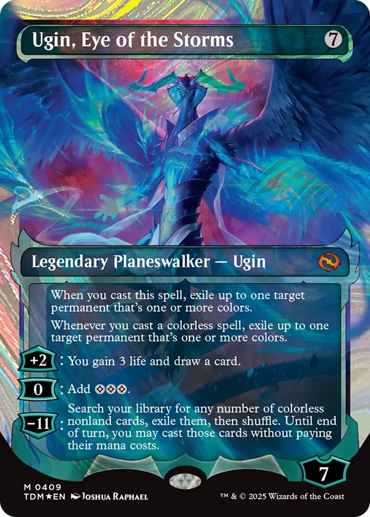 Ugin, Eye Of The Storms (Showcase) (Halo Foil) [Tarkir: Dragonstorm] 1