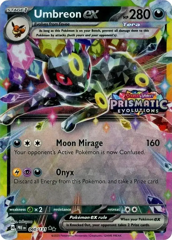 Umbreon Ex (060/131) (Prismatic Evolutions Stamp) [Scarlet & Violet: Prismatic Evolutions] 1