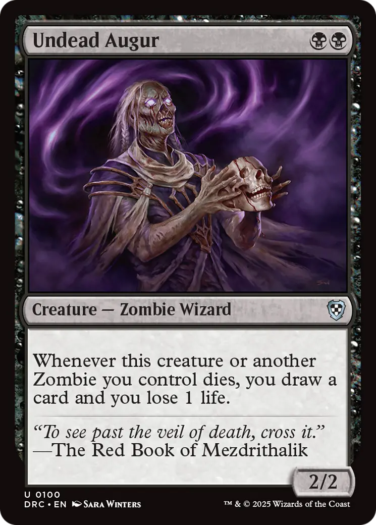 Undead Augur [Aetherdrift Commander] 1
