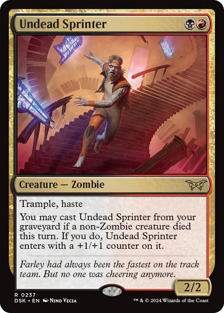 Undead Sprinter [Duskmourn: House Of Horror] 1