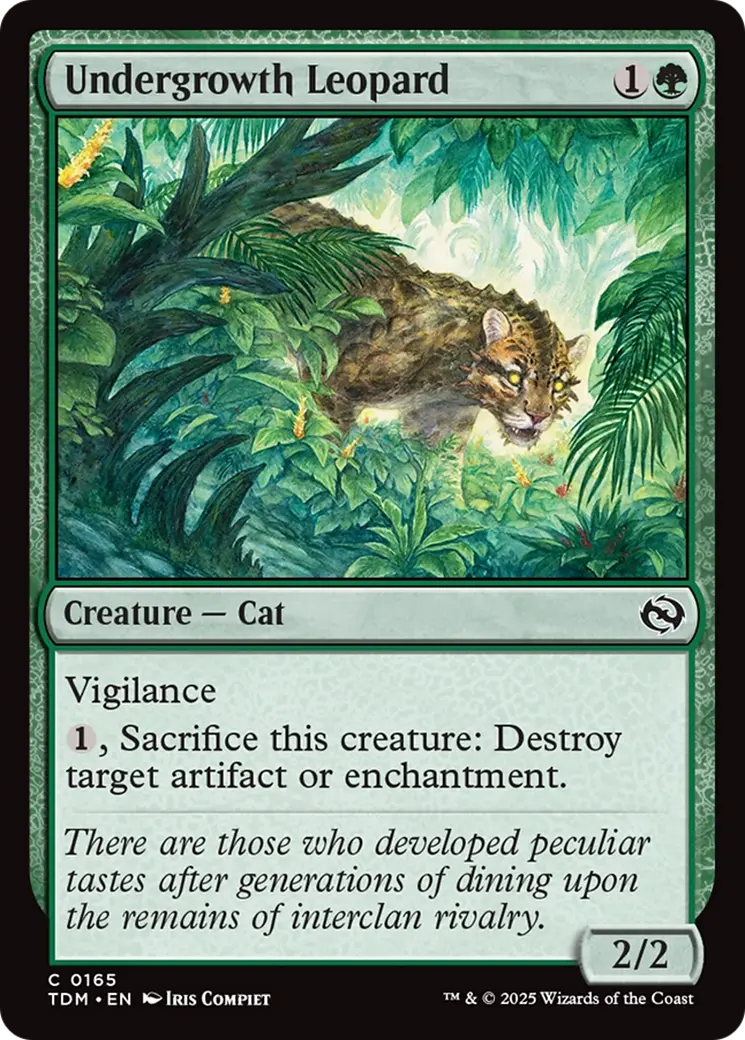 Undergrowth Leopard [Tarkir: Dragonstorm] 1