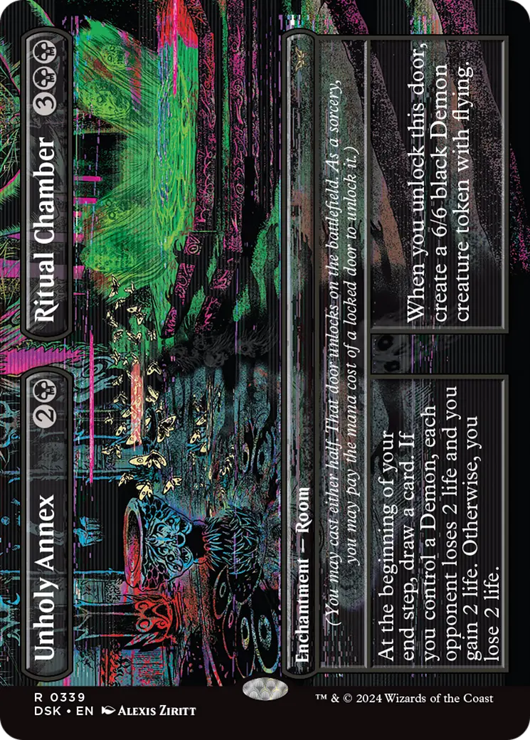 Unholy Annex // Ritual Chamber (Borderless) [Duskmourn: House Of Horror] 1