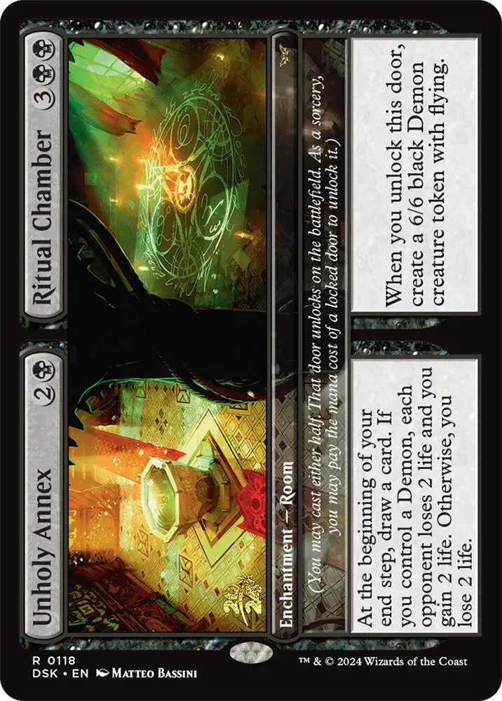 Unholy Annex // Ritual Chamber [Duskmourn: House Of Horror Prerelease Promos] 1