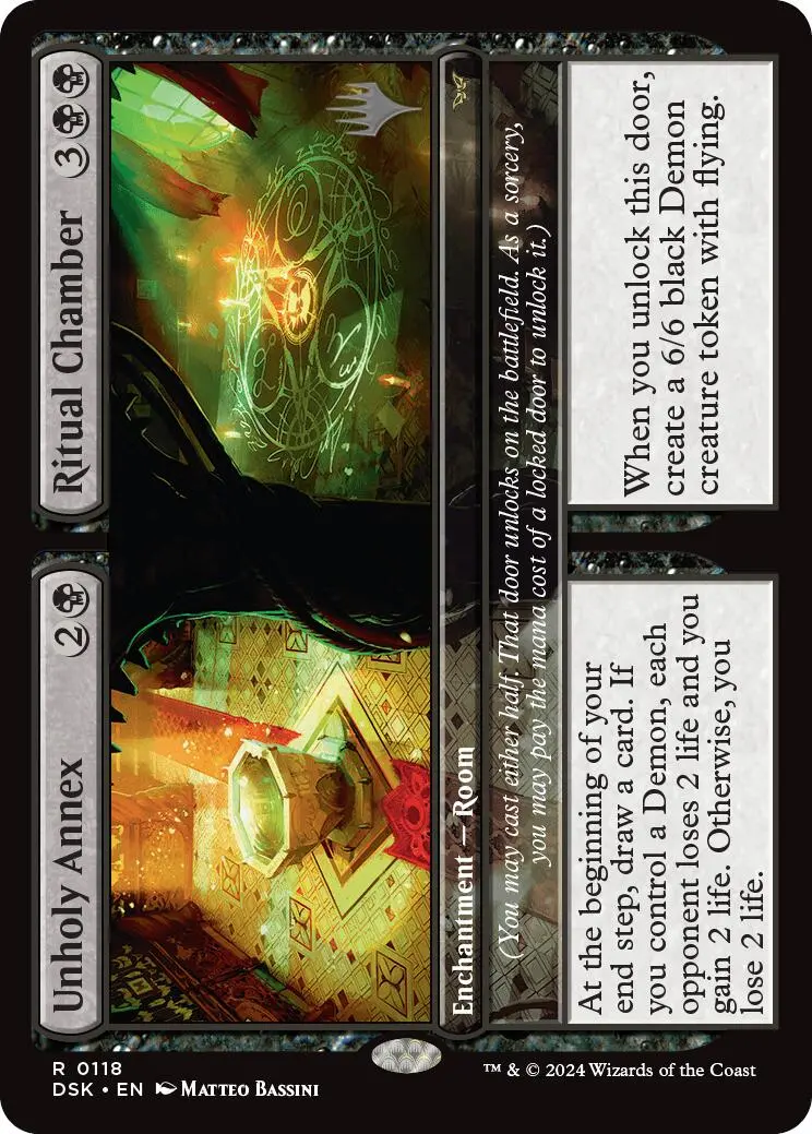 Unholy Annex // Ritual Chamber (Promo Pack) [Duskmourn: House Of Horror Promos] 1