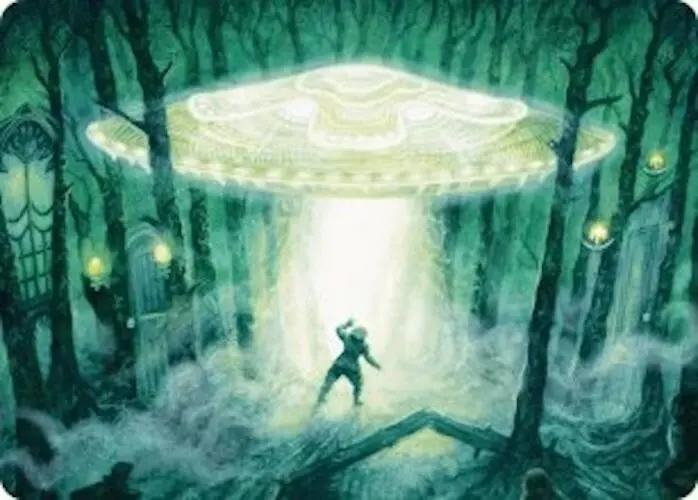 Unidentified Hovership Art Card [Duskmourn: House Of Horror Art Series] 1