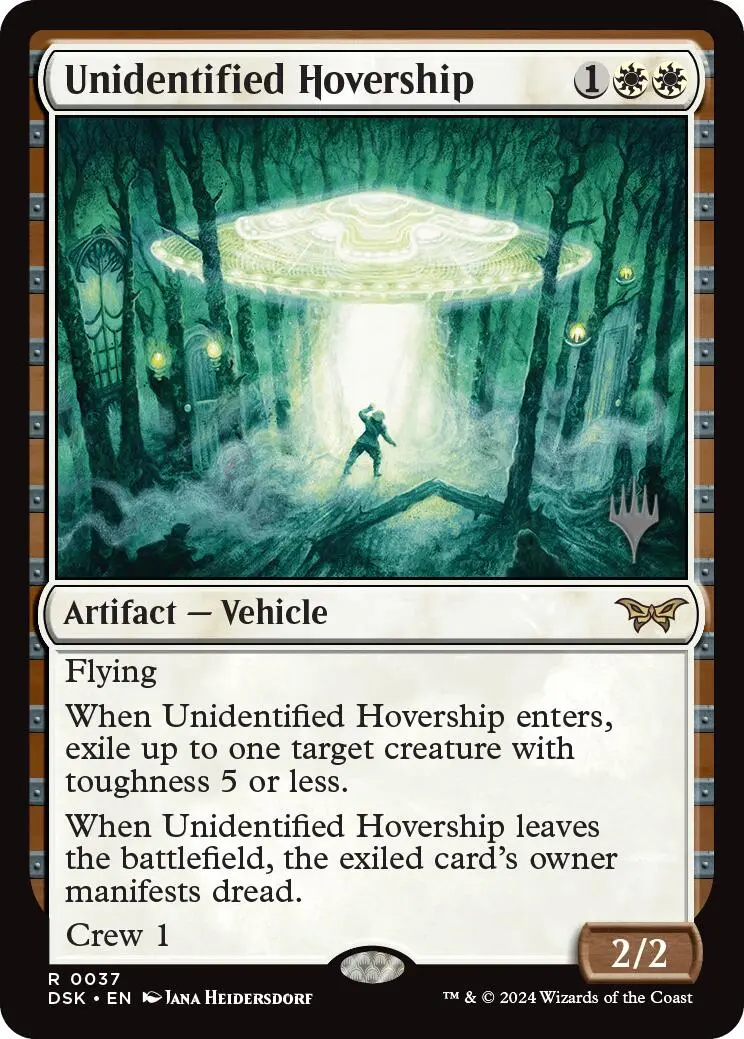 Unidentified Hovership (Promo Pack) [Duskmourn: House Of Horror Promos] 1