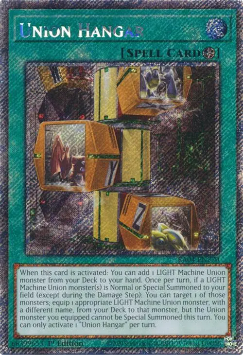 Union Hangar [Ra04-En270] Platinum Secret Rare 1