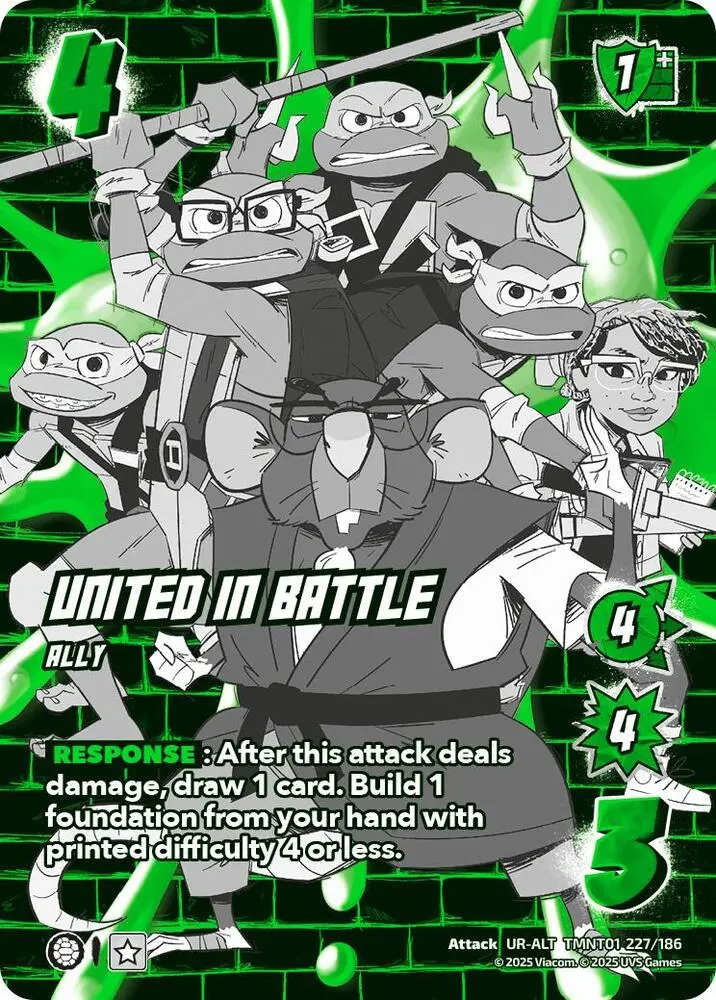 United In Battle (Alternate Art) - Teenage Mutant Ninja Turtles (Tmnt) 1
