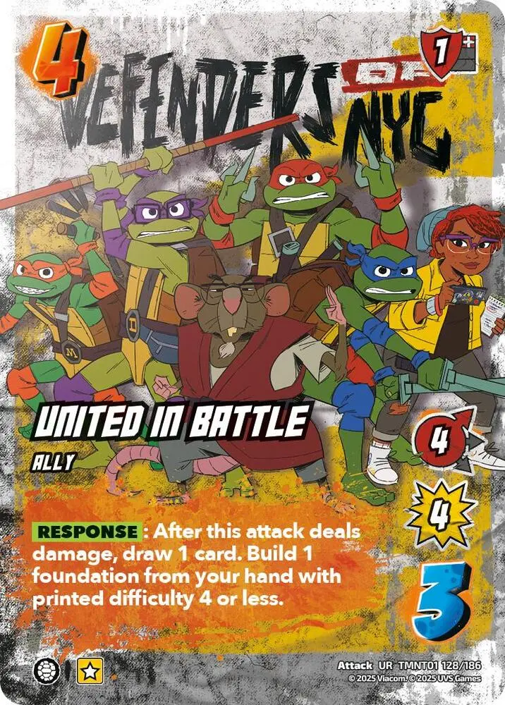 United In Battle - Teenage Mutant Ninja Turtles (Tmnt) 1