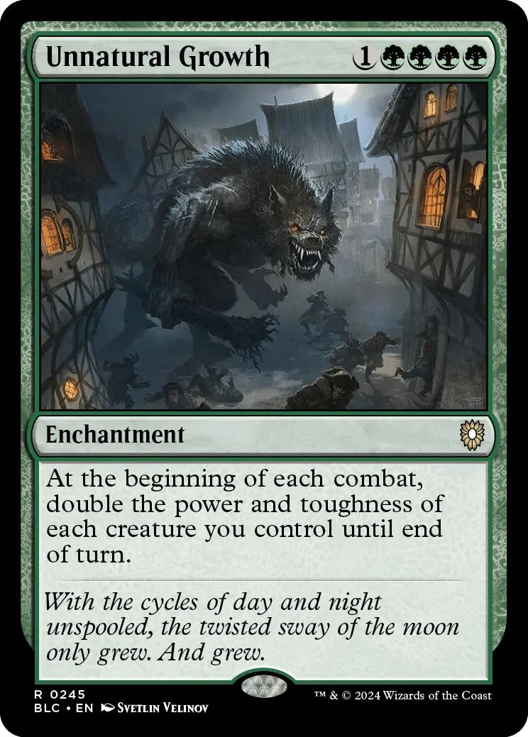 Unnatural Growth [Bloomburrow Commander] 1