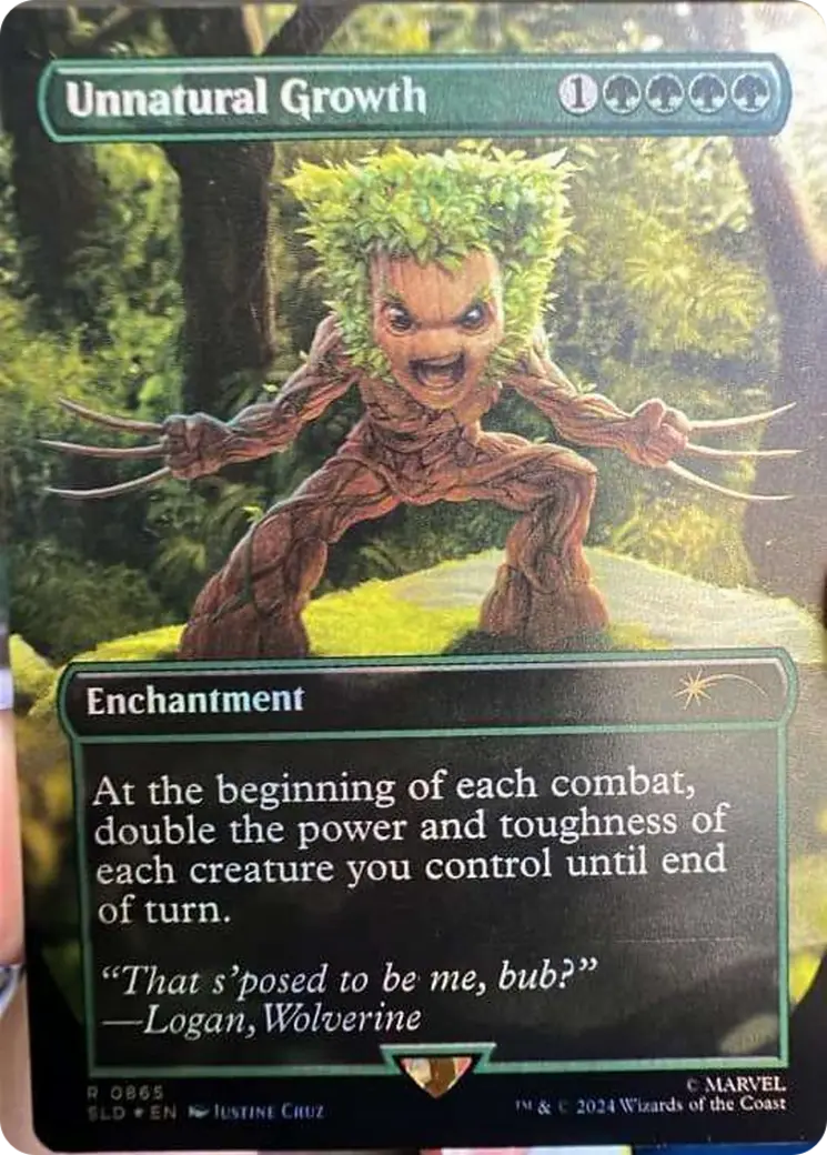 Unnatural Growth (Rainbow Foil) [Secret Lair Drop Series] 1